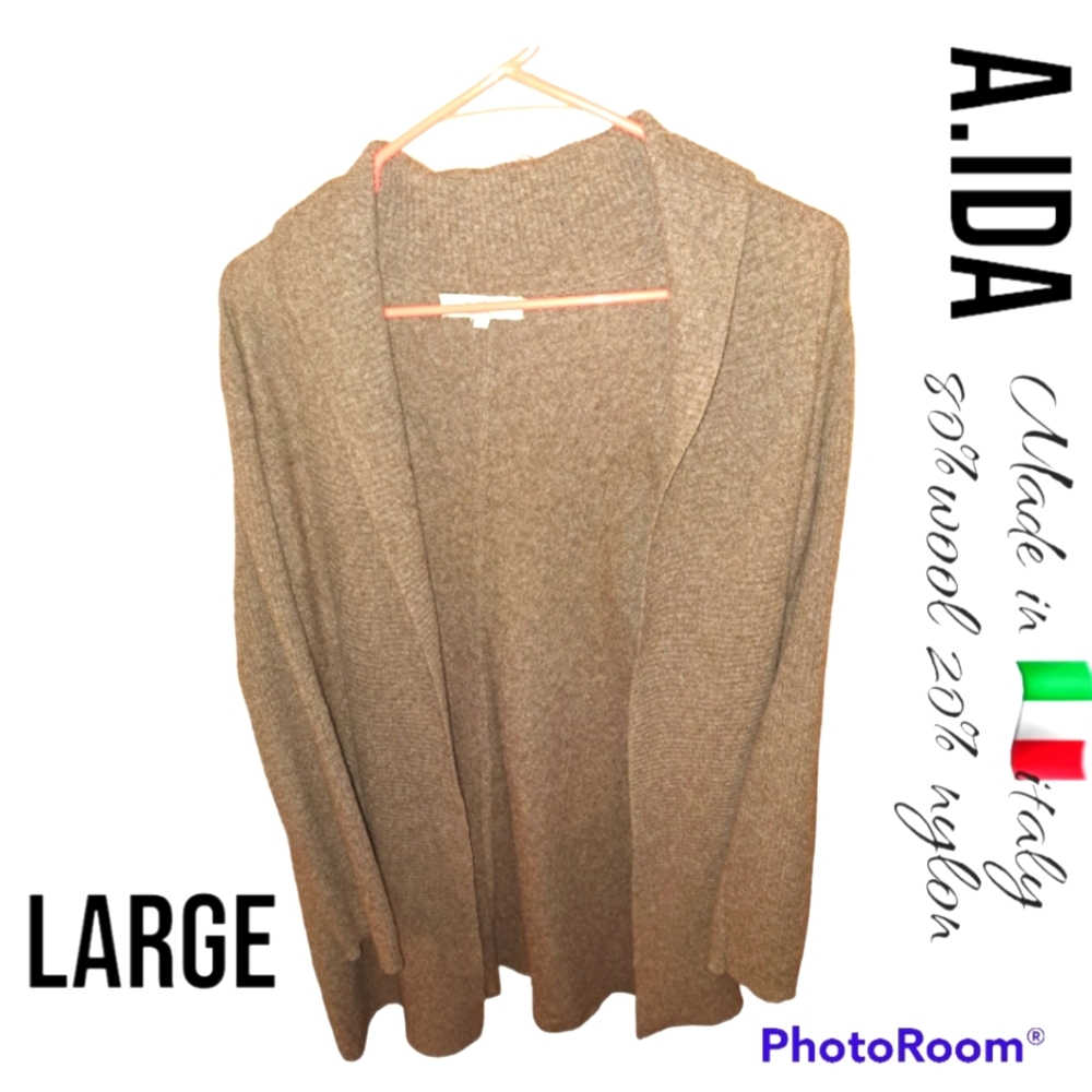 👽A.IDA 🇮🇹 80% wool cardigan